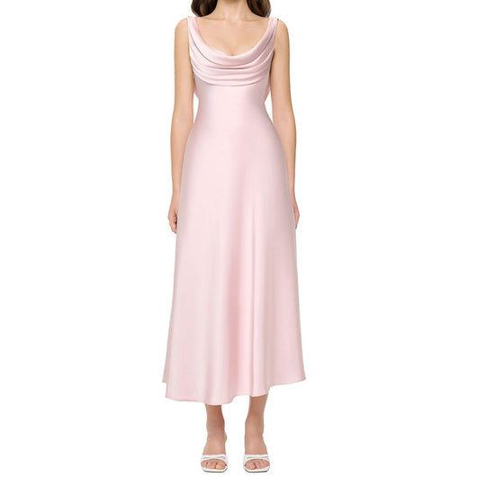 Damen Elegantes Maxikleid mit Cowl-Ausschnitt EB