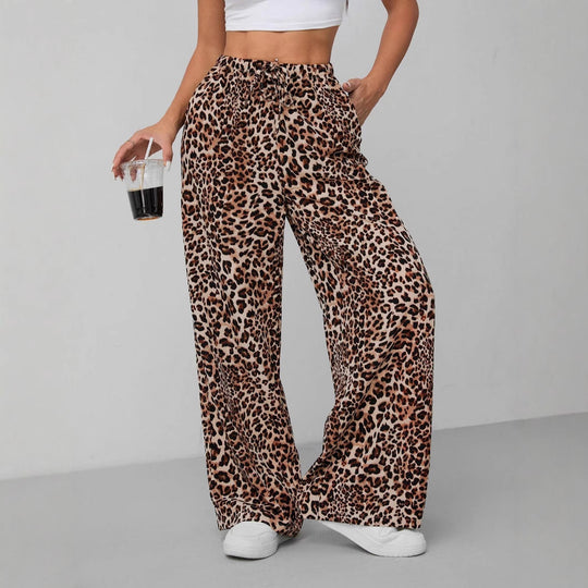 Damen Weite Tiermuster-Hose EB