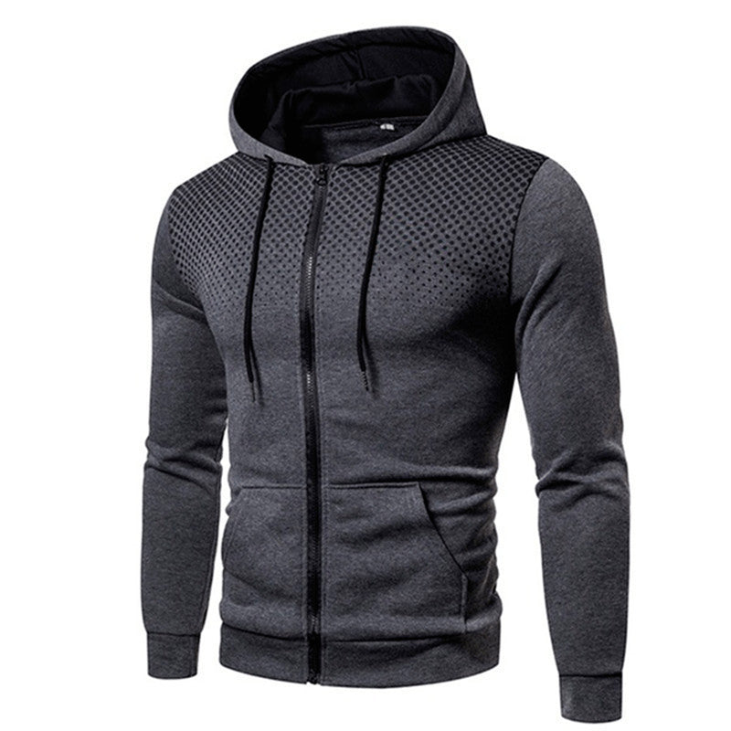 Herren Sportlicher Kapuzenpullover mit atmungsaktiver Netzstruktur EB