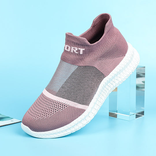 Damen Atmungsaktive Stricksneaker mit flexiblem Sockendesign EB