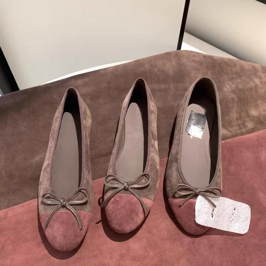 Damen Elegante Ballerinas mit modischem Schleifenakzent EB