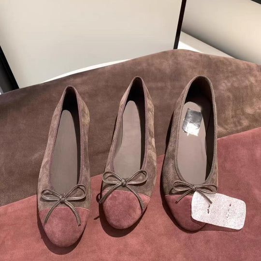 Damen Elegante Ballerinas mit modischem Schleifenakzent EB