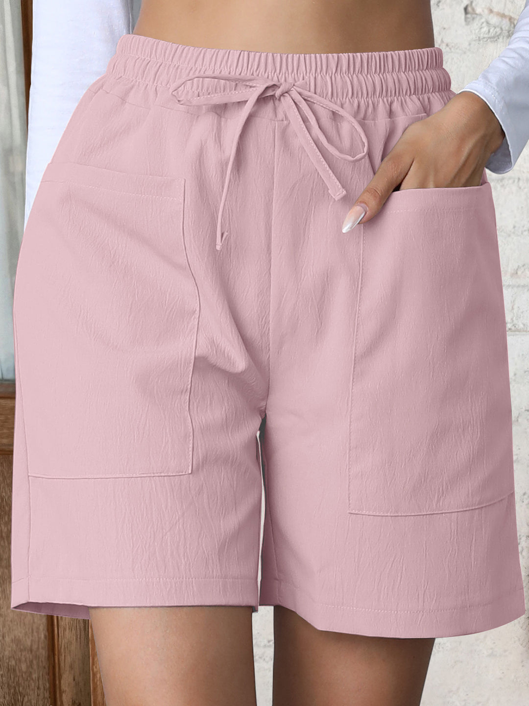 EB | Große Shorts mit hoher Taille und weitem Bein