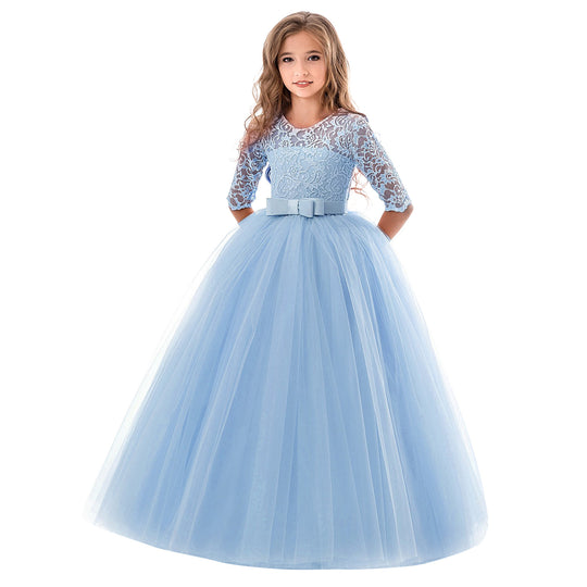 Damen Prinzessinnenkleid mit Spitzenoberteil und Tüllrock EB