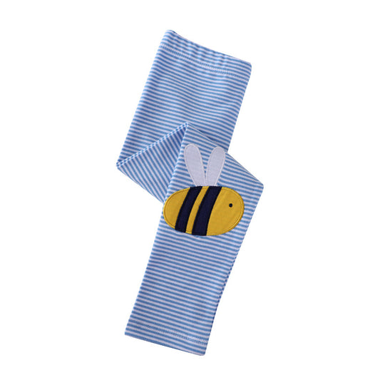 Mädchen Leggings mit buntem Bienen- und Sonnenmotiv EB
