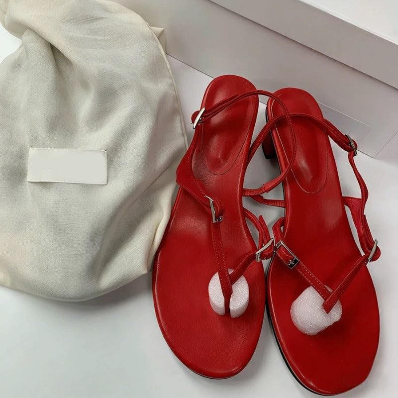 Damen Sandalen mit eleganten Riemen und modischem Absatz EB