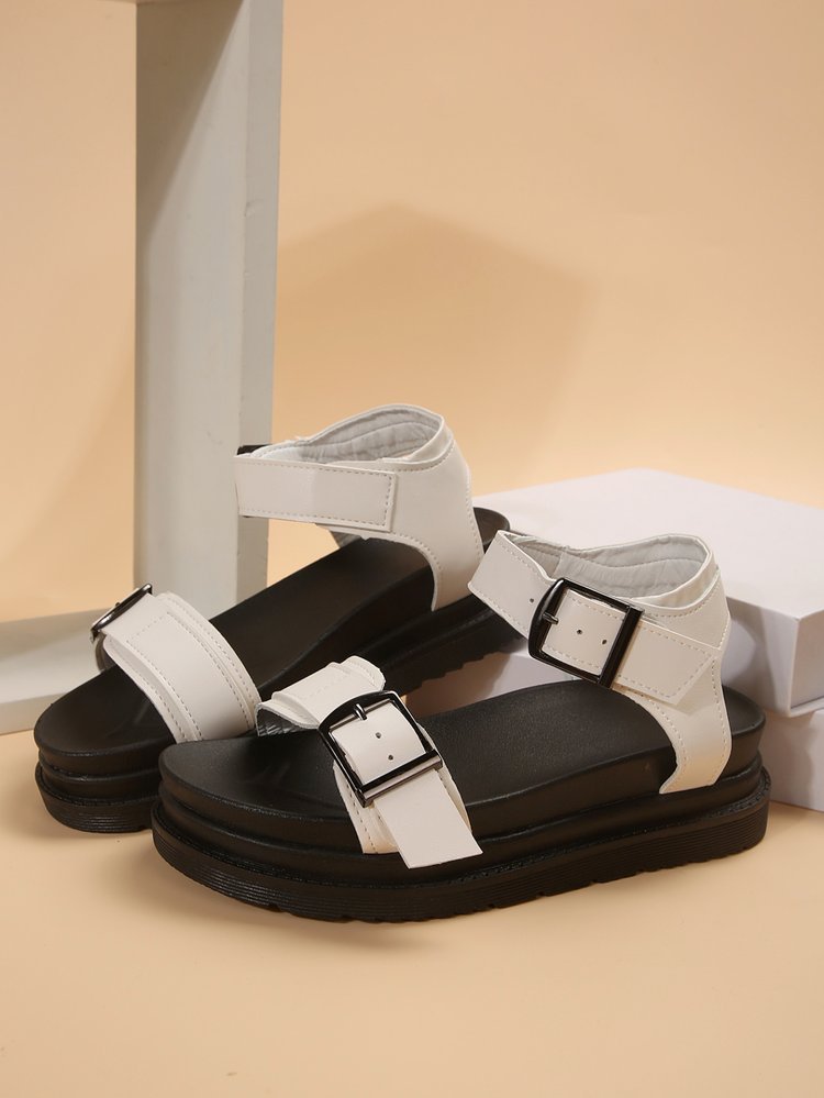 Damen Riemensandalen mit ergonomischem Fußbett und verstellbarem Schnallenverschluss EB