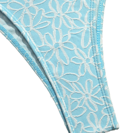 Damen Bandeau-Bikini-Set mit verspielten Rüschendetails EB