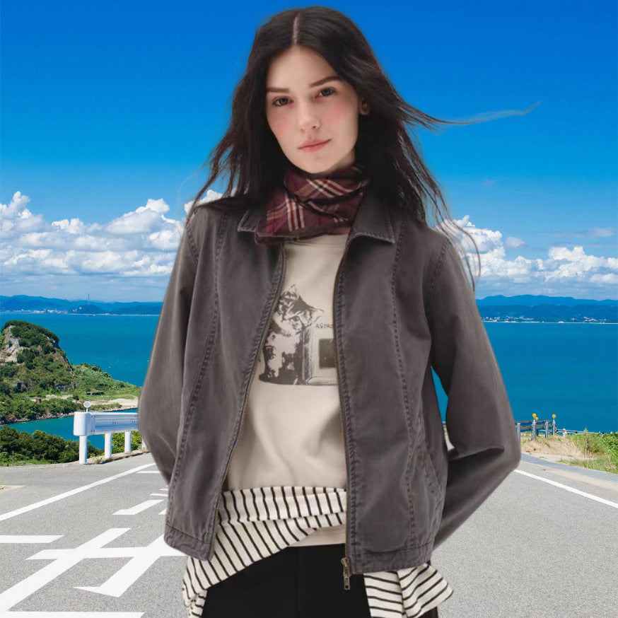 Damen Freizeitjacke mit lässigem Schnitt und praktischen Taschen EB