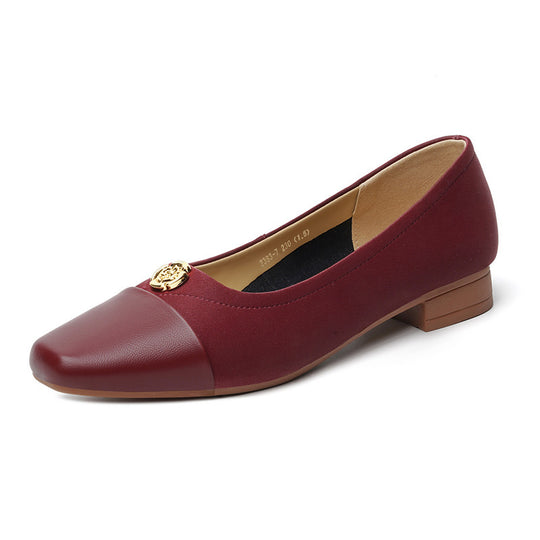 Damen Ballerinas mit elegante Spitze und modischer Verzierungsdetails EB
