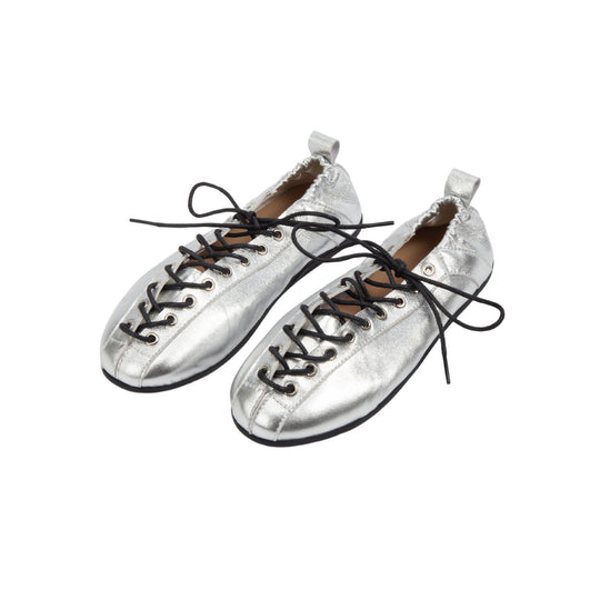 Damen Freizeit-Sneaker aus feinem Leder mit raffiniertem Geflecht EB