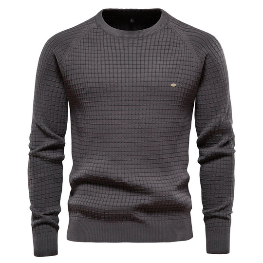Herren strukturiertes Rundhals Sweatshirt mit modernem Design EB
