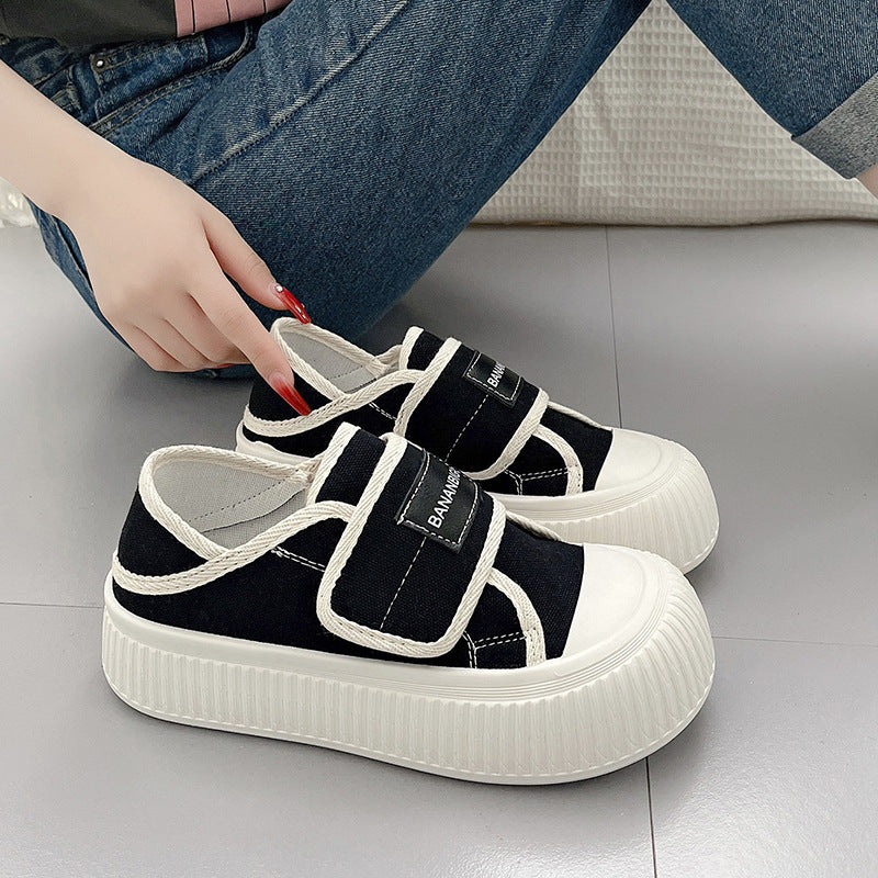 Damen Sneakers mit verstellbarem Klettverschluss und dämpfender Plateau-Sohle EB