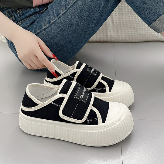 Damen Sneakers mit verstellbarem Klettverschluss und dämpfender Plateau-Sohle EB