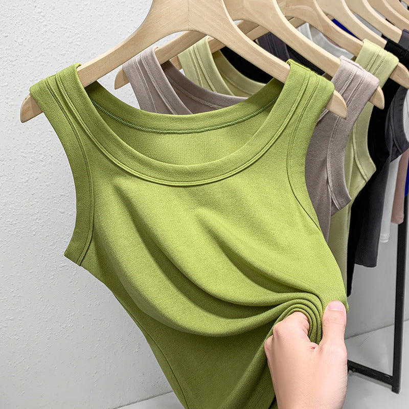 Damen ärmelloses Basic-Top aus hochwertigem Material EB