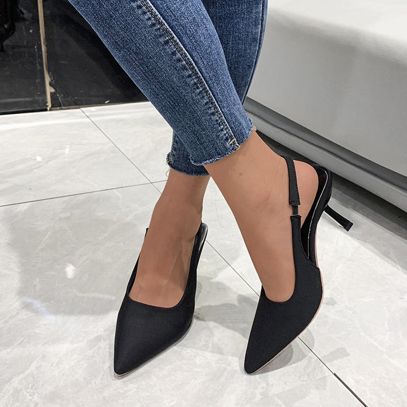 Damen Slingback-Pumps mit spitzem Zehenbereich EB