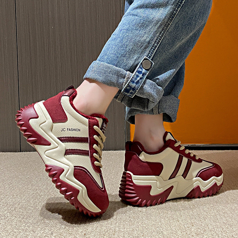 Damen modische Sneakers mit atmungsaktivem Mesh-Obermaterial und dämpfender Laufsohle EB