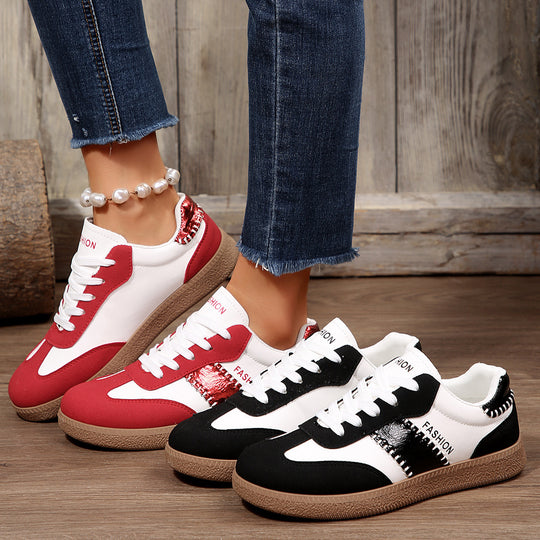Damen modische Sneakers mit atmungsaktiver Struktur und rutschfester Sohle EB