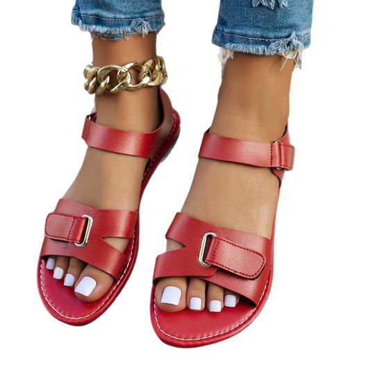 Damen Riemchen-Sandalen mit verstellbarem Schnallenverschluss EB