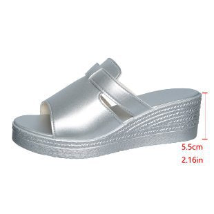 Damen Wedge-Pantoletten mit verstellbaren Riemen EB