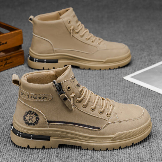 Damen High-Top Sneakers mit praktischem Reißverschluss und rutschfester Sohle EB