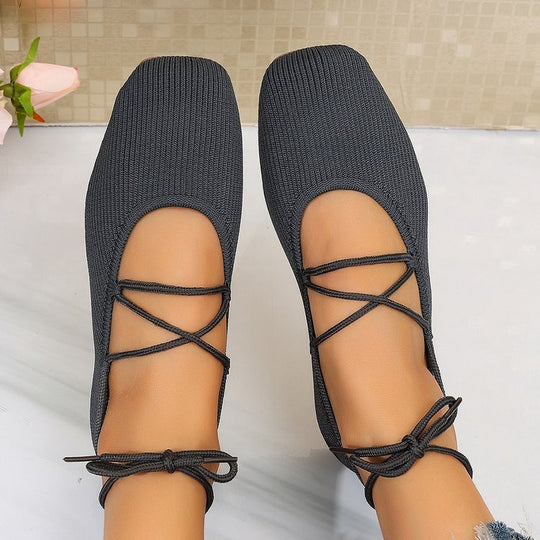 Damen Atmungsaktive und bequeme Mesh-Ballerinas EB