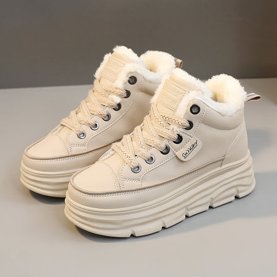 Damen High-Top Sneakers mit warmem Innenfutter und rutschfester Sohle EB