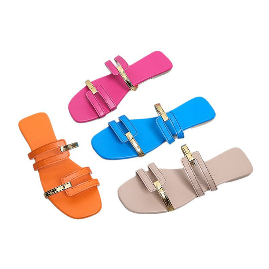 Damen elegante Sandalen mit modischem Riemen-Design EB