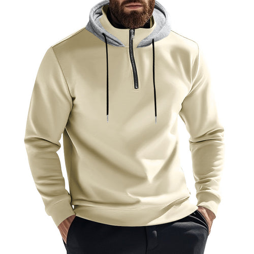 Herren Kapuzenpullover mit modernem Reißverschluss und stylischem Schnitt EB