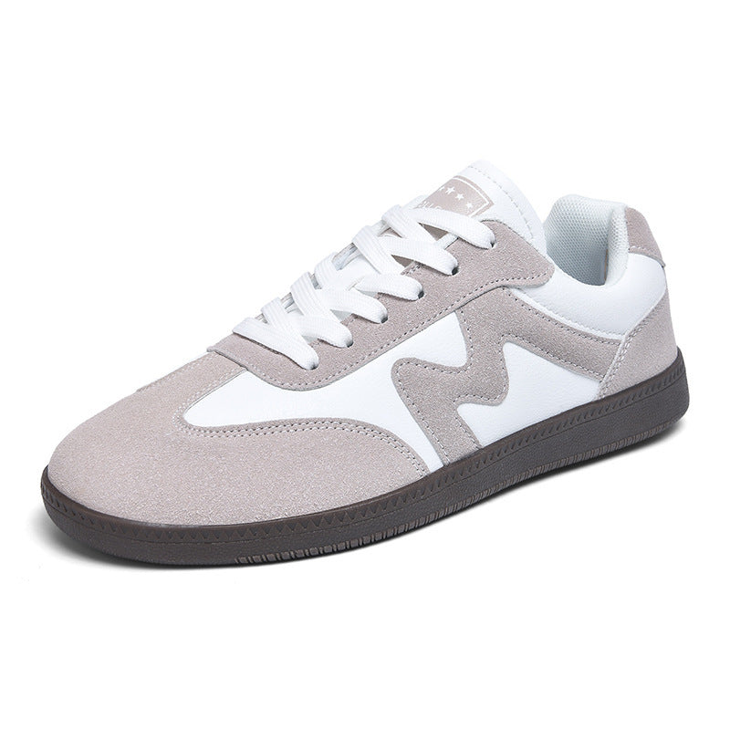Unisex nan urbaner Tennis-Sneaker mit Veloursleder-Overlays gepolstertem Fersenkragen und vulkanisierter Gummisohle EB