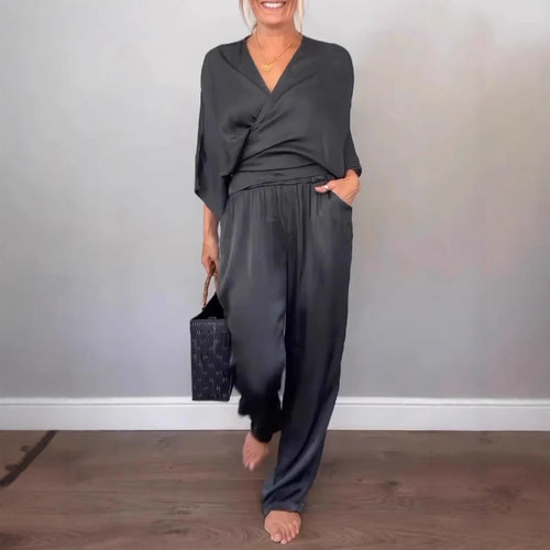 Damen elegantes und bequemes Jumpsuit Set EB