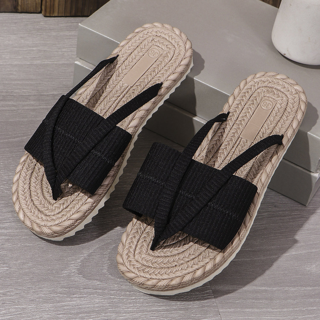 Damen Sommer-Sandalen mit ergonomischem Fußbett und modischem Riemchen-Design EB