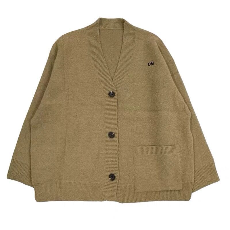 Damen Grob gestrickter Cardigan mit lässigem Schnitt und großen Taschen EB