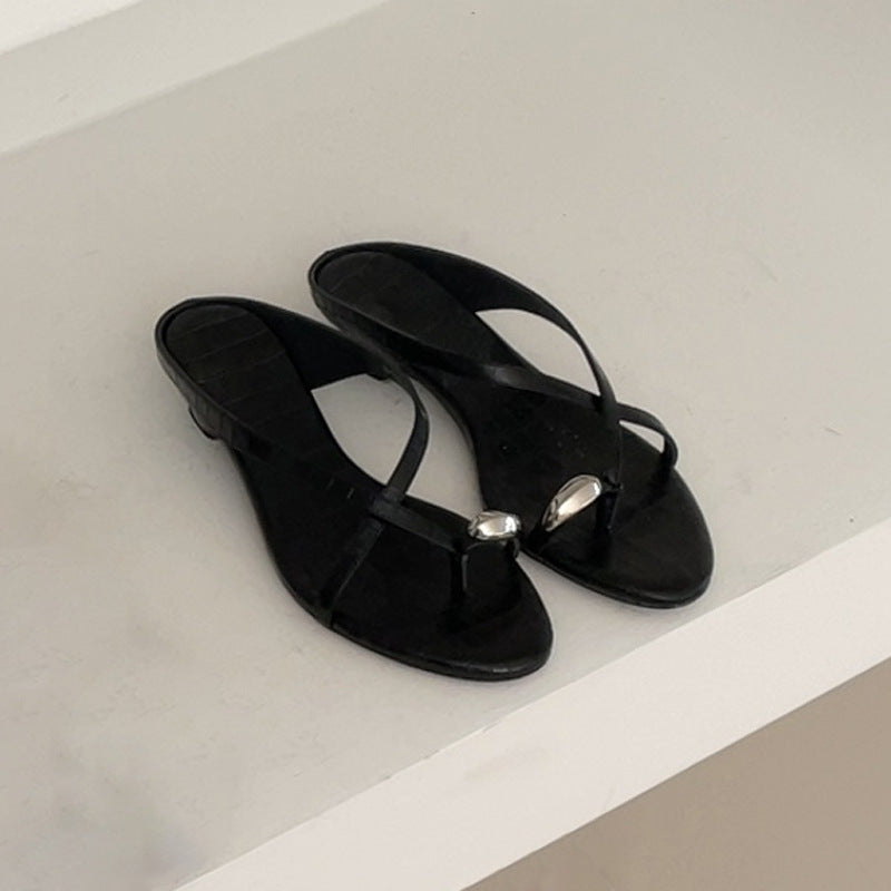 Damen elegante Sling-Sandalen mit modischem Riemendesign und komfortablem Absatz EB