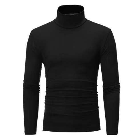 Herren Rollkragenpullover aus elastischem Material mit eng anliegendem Schnitt EB