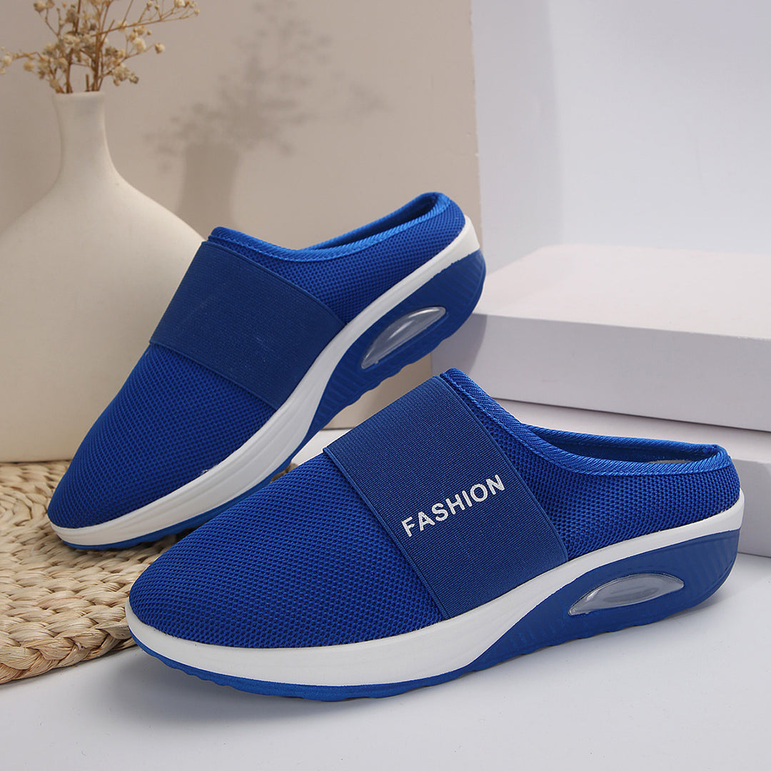 Damen Bequeme Slip-On Clogs mit atmungsaktiver Mesh-Oberfläche und flexibler Sohle EB