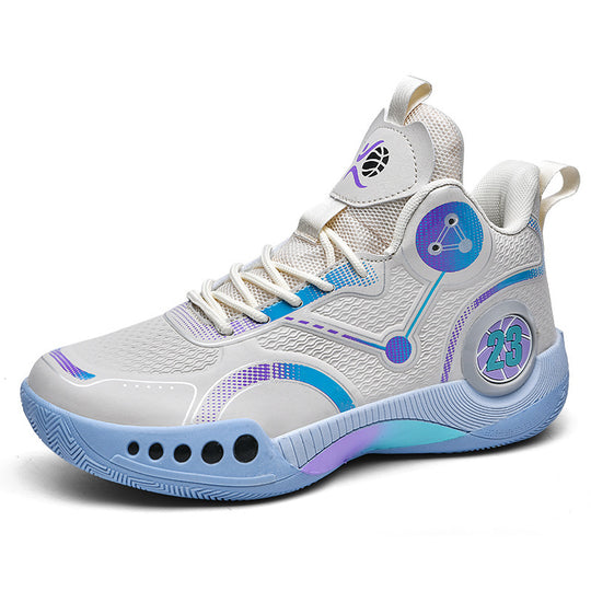 Damen Sportliche Basketball-Schuhe mit atmungsaktiver Mesh-Oberfläche und stabiler Dämpfung EB