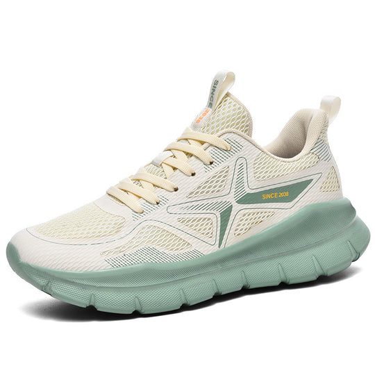Damen Sportliche Laufschuhe mit atmungsaktiver Oberflächenstruktur und dämpfender Sohle EB