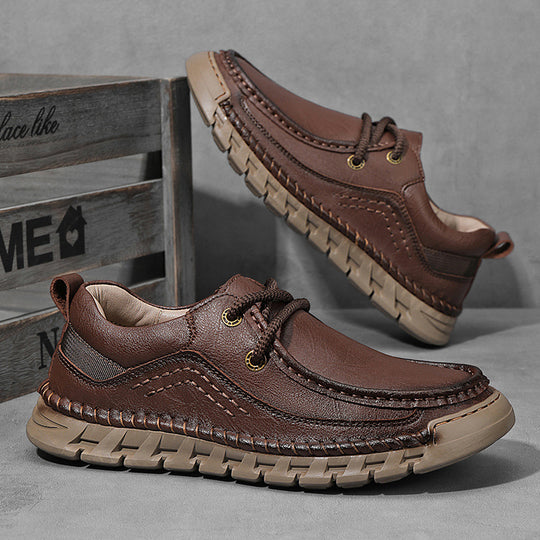 Herren Bequeme und robuste Schnürschuhe mit rutschfester Sohle EB