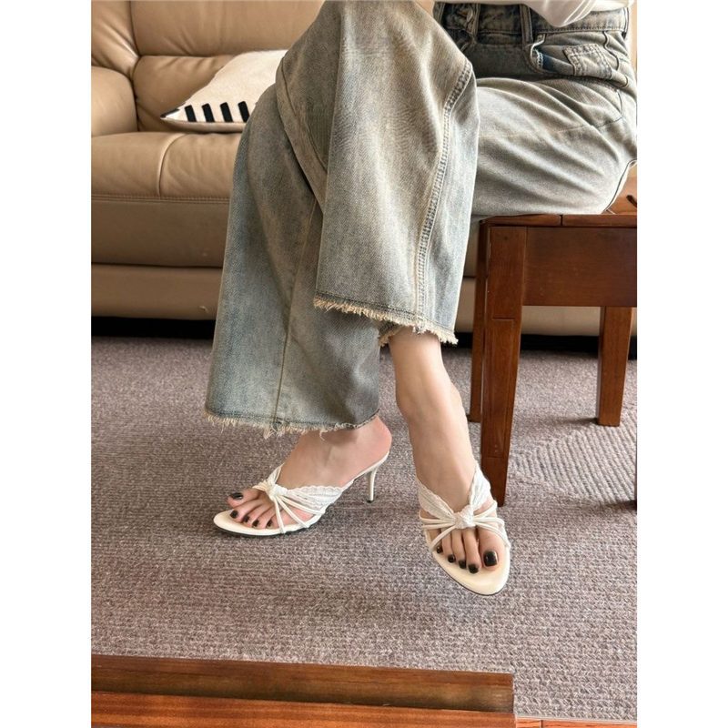 Damen schicke Slingback Sandalen mit zierlichem Riemendesign EB