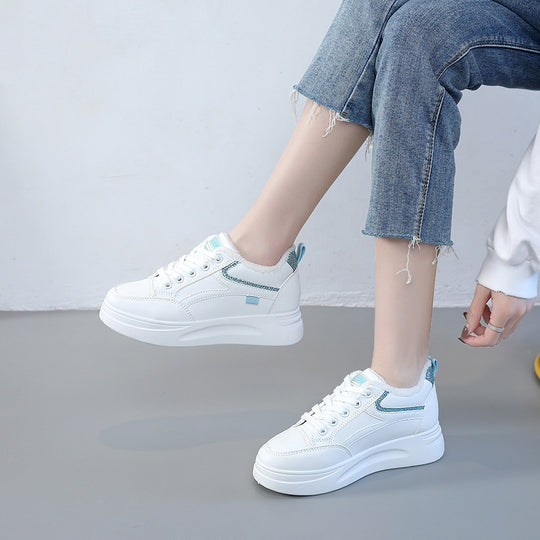 Damen warme High-Top Sneaker mit kuscheligem Innenfutter und rutschfester Sohle EB