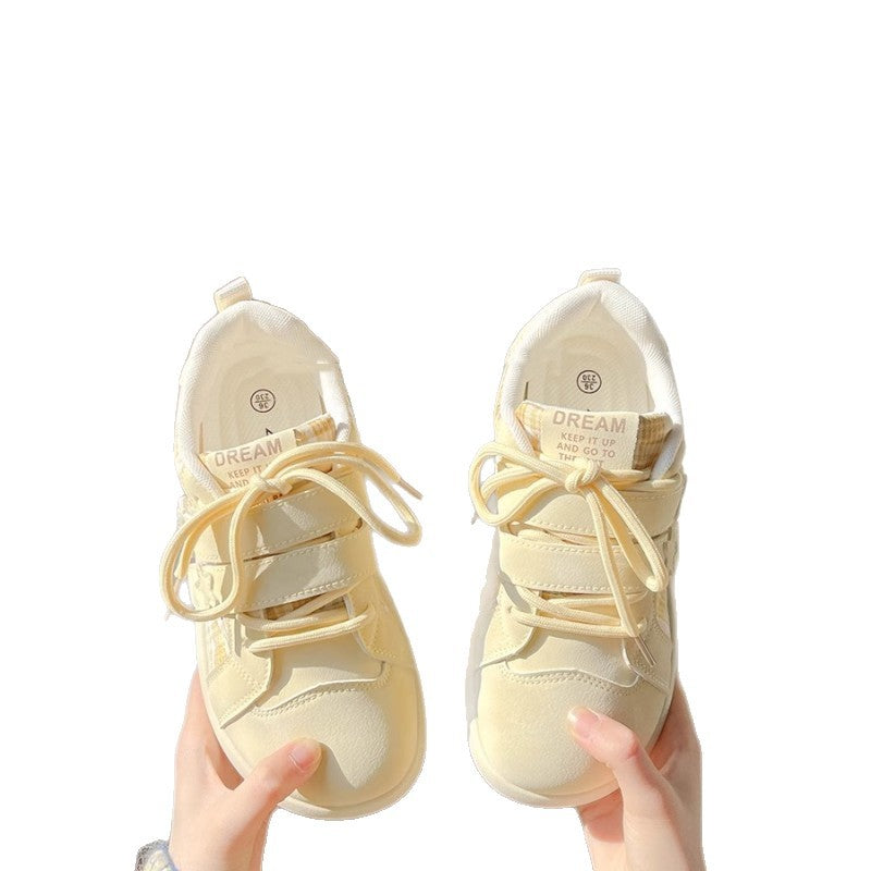 Damen Bequeme Sneaker mit praktischen Klettverschlüssen und atmungsaktiver Netzstruktur EB