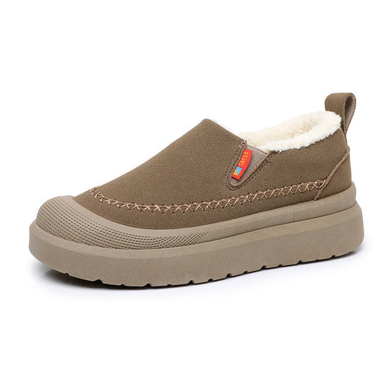 Damen Komfortable und warme Slip-On Hausschuhe mit kuscheligem Innenfutter EB