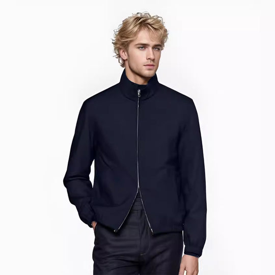 Herren elegante und funktionale Übergangsjacke mit hohem Kragen EB