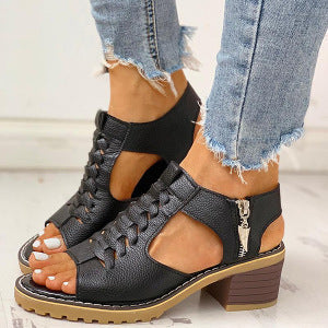 Damen Atmungsaktive Sandalen mit modischer Schnürung EB