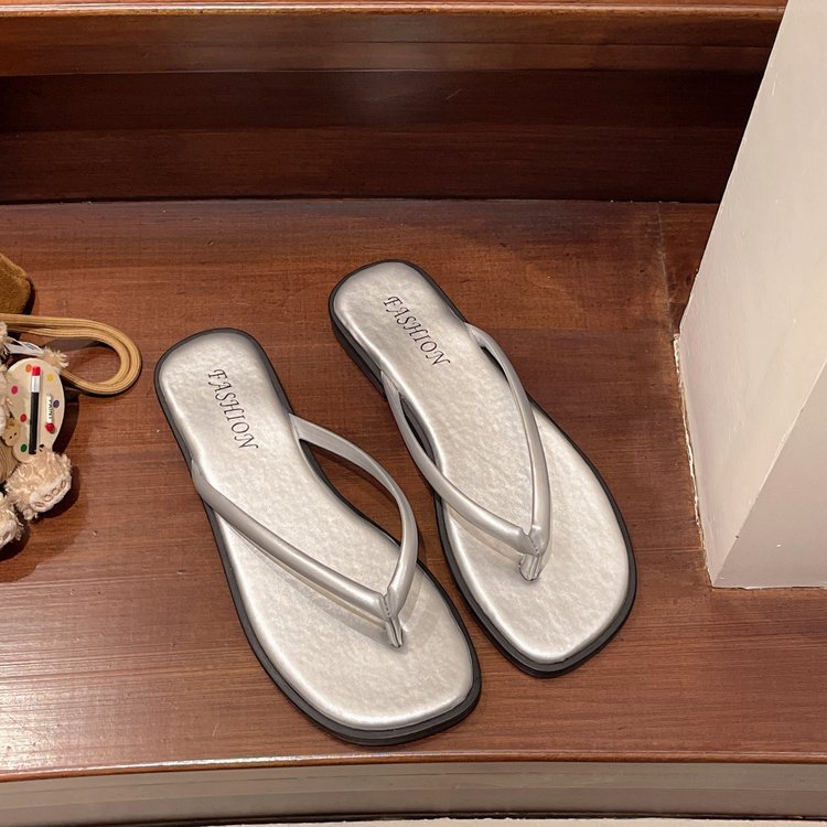Damen modische Flip-Flops mit komfortablem Fußbett und raffiniertem Riemen EB