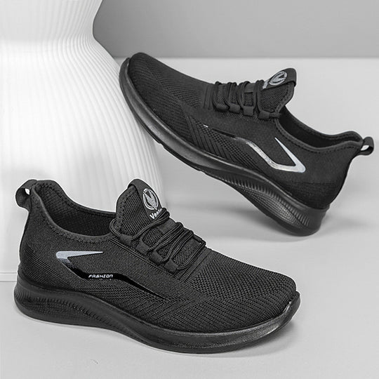 Damen Lauf-Sneaker mit atmungsaktiver Strick-Oberfläche und rutschfester Sohle EB