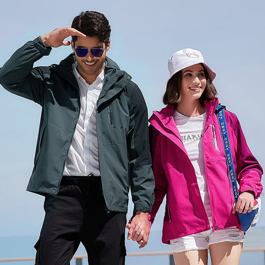Damen leichte wasserfeste Urban Softshelljacke mit Kapuze und reflektierenden Details EB