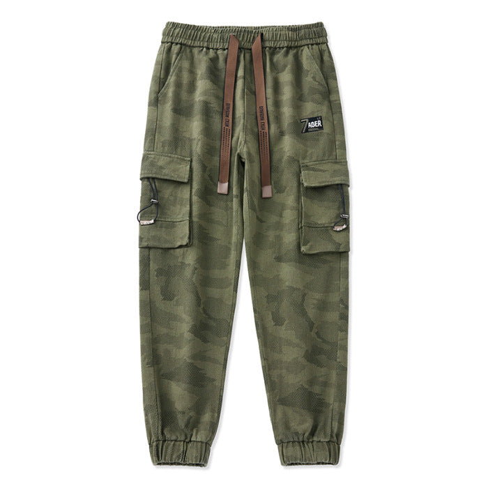 Herren Cargohose mit funktionalen Reißverschlusstaschen und elastischem Bund EB