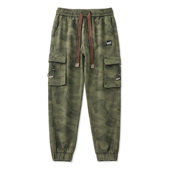Herren Cargohose mit funktionalen Reißverschlusstaschen und elastischem Bund EB